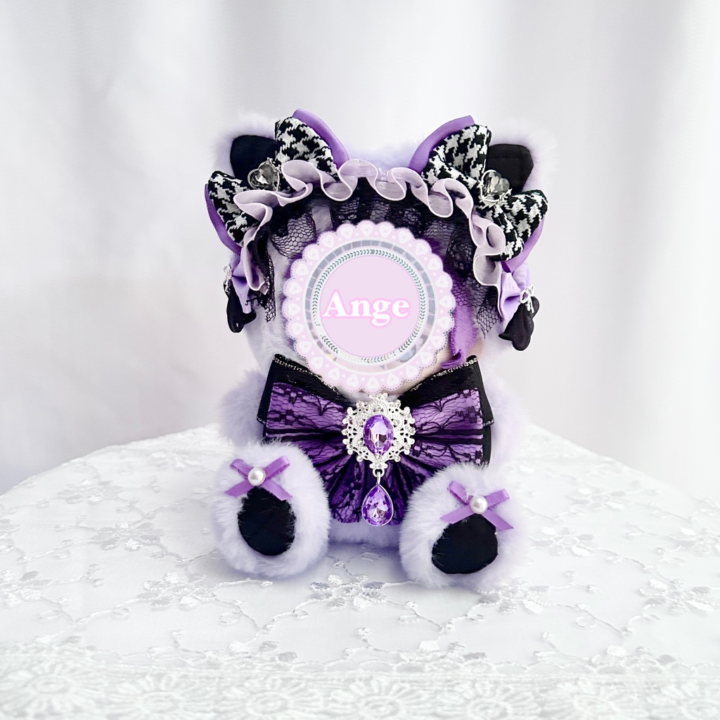 【Chic and Elegant Cat🐈⬛】 ぬい服 着ぐるみ 11cm〜12cm いつぬい ちびぐるみ ポージングぬい