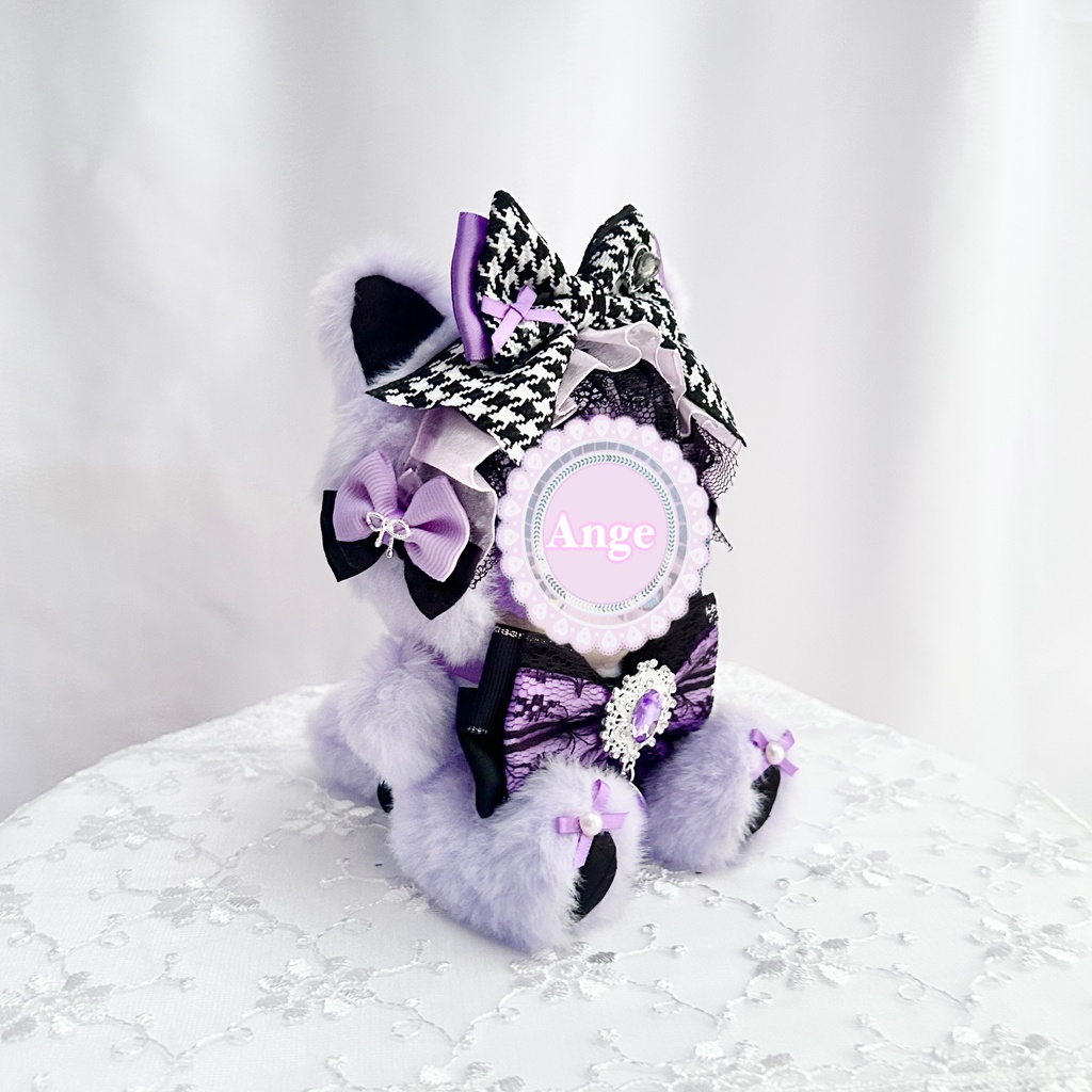 【Chic and Elegant Cat🐈⬛】 ぬい服 着ぐるみ 11cm〜12cm いつぬい ちびぐるみ ポージングぬい