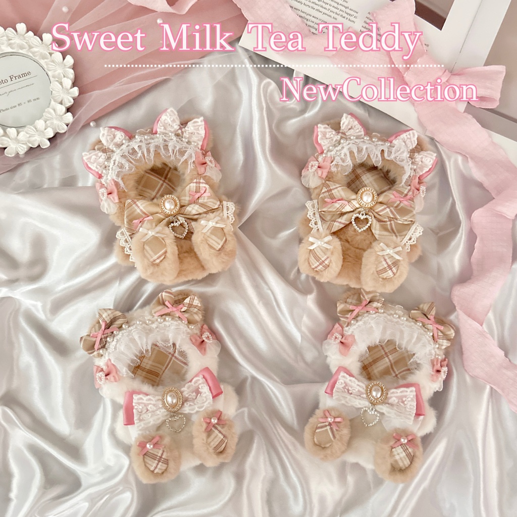 【Sweet Milk Tea Teddy🧸】　ぬい服　着ぐるみ　11cm〜12cm　いつぬい　ちびぐるみ　ポージングぬい