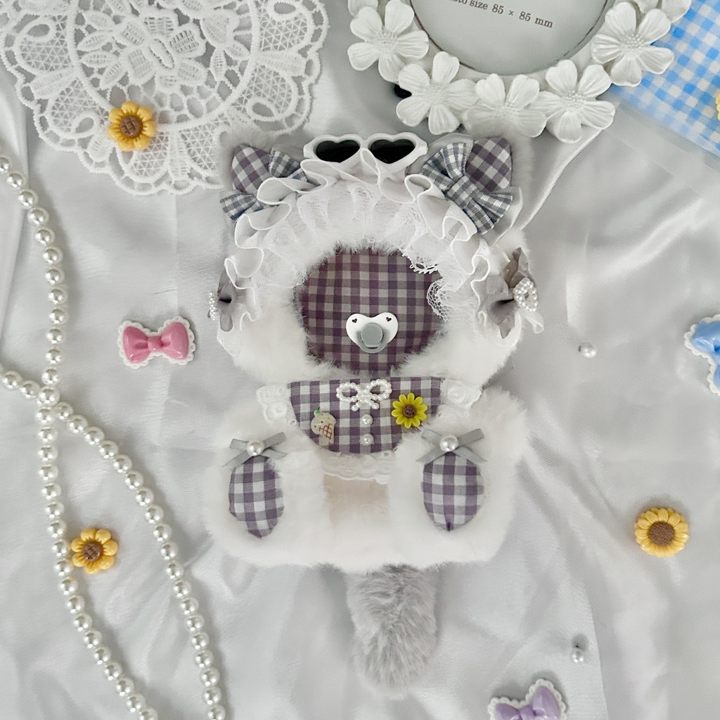 【Hello Summer Baby!・おしゃぶり付き🕶️🍼】ぬい服 着ぐるみ 11cm〜12cm いつぬい ちびぐるみ ポージングぬい