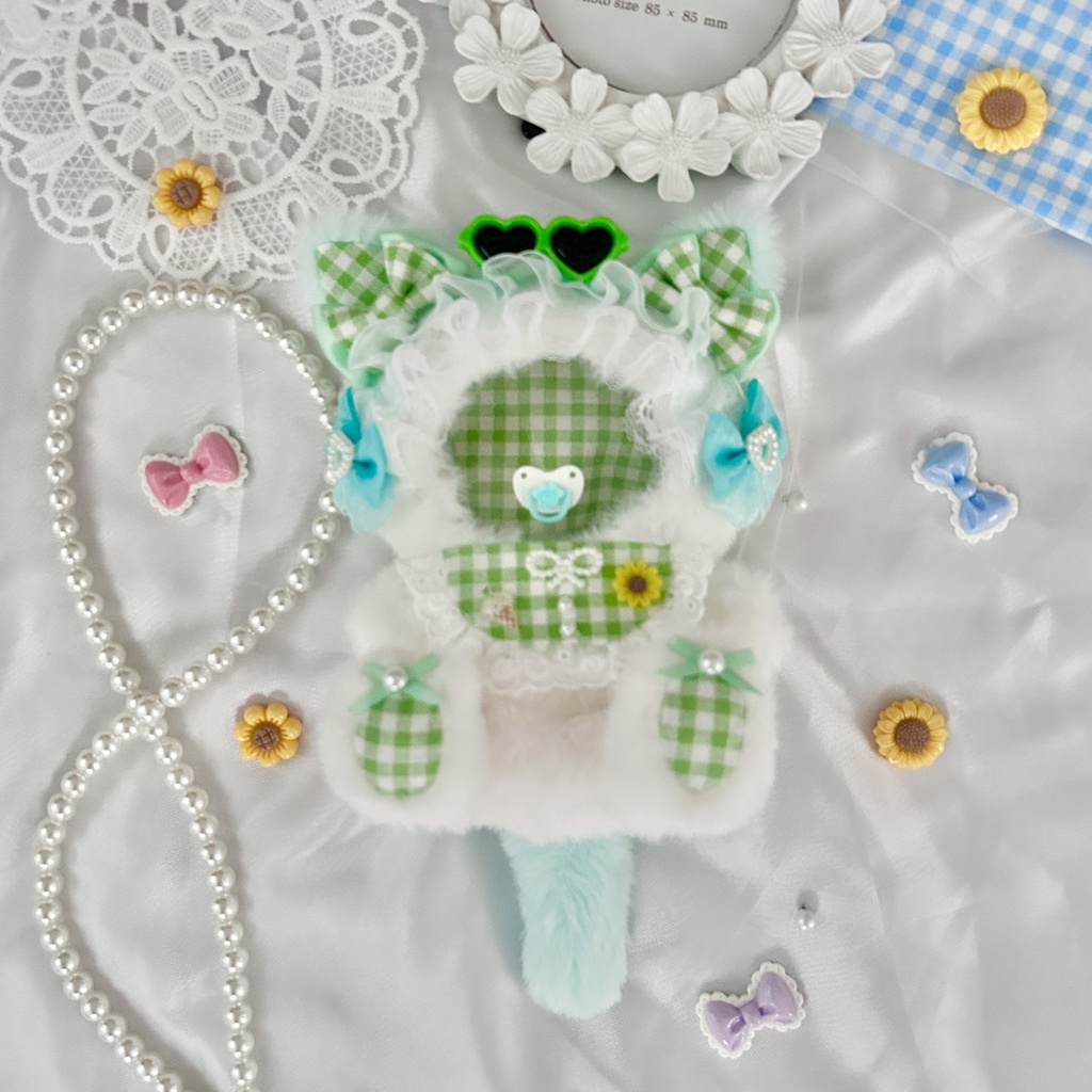 【Hello Summer Baby!・おしゃぶり付き🕶️🍼】ぬい服 着ぐるみ 11cm〜12cm いつぬい ちびぐるみ ポージングぬい
