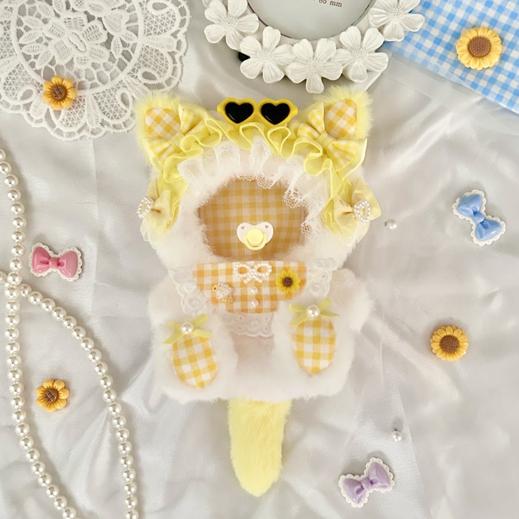 【Hello Summer Baby!・おしゃぶり付き🕶️🍼】ぬい服 着ぐるみ 11cm〜12cm いつぬい ちびぐるみ ポージングぬい