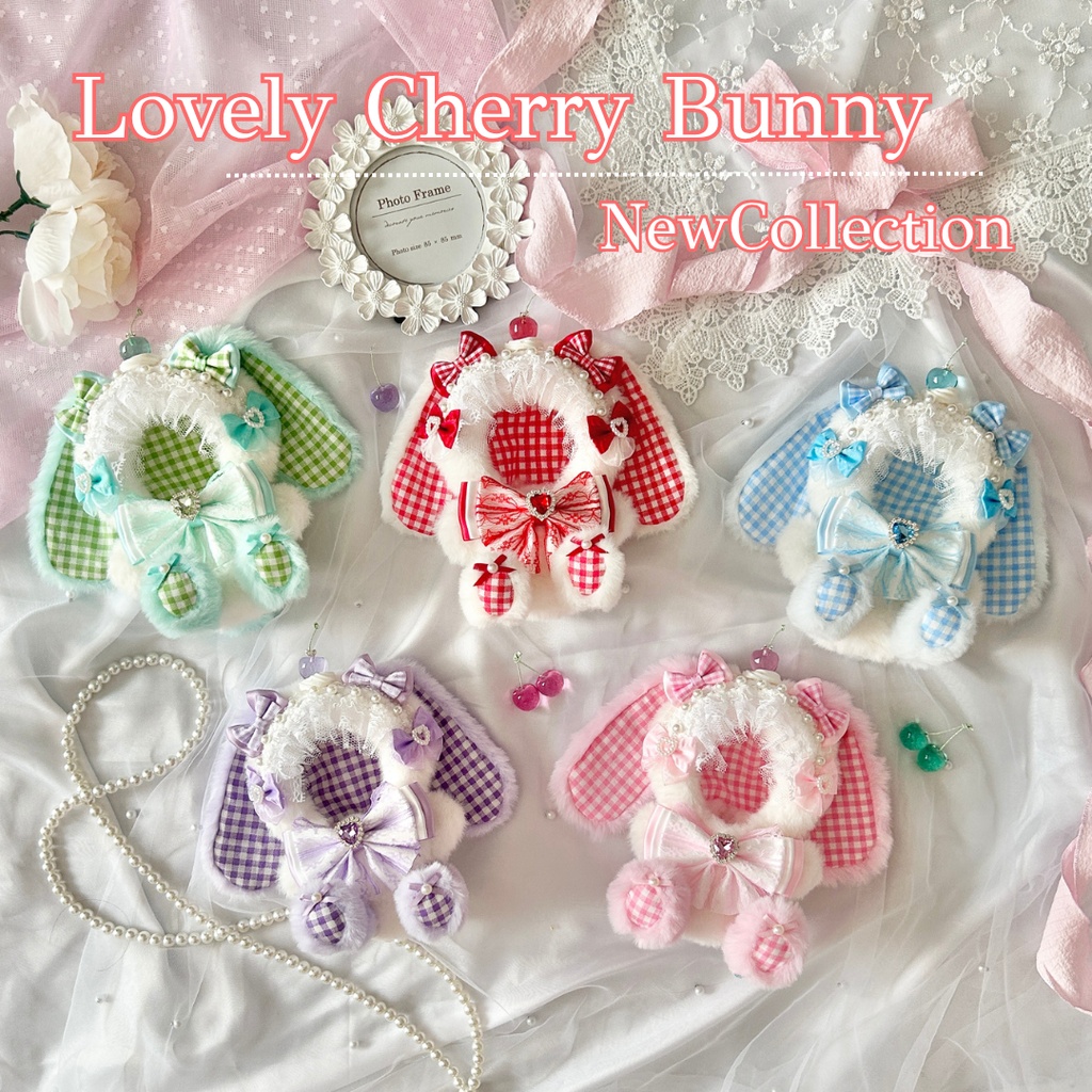 【Lovely Cherry Bunny🍒】ぬい服　着ぐるみ　11cm〜12cm　いつぬい　ちびぐるみ　ポージングぬい