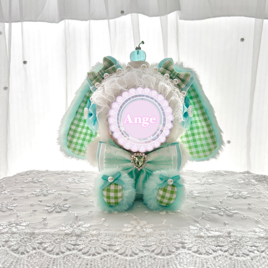 【Lovely Cherry Bunny🍒】ぬい服 着ぐるみ 11cm〜12cm いつぬい ちびぐるみ ポージングぬい