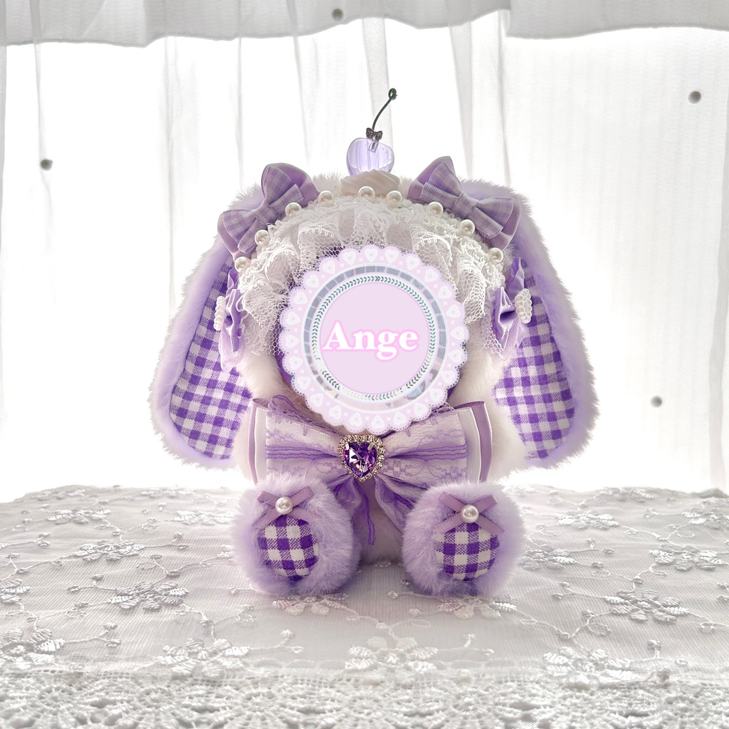 【Lovely Cherry Bunny🍒】ぬい服 着ぐるみ 11cm〜12cm いつぬい ちびぐるみ ポージングぬい