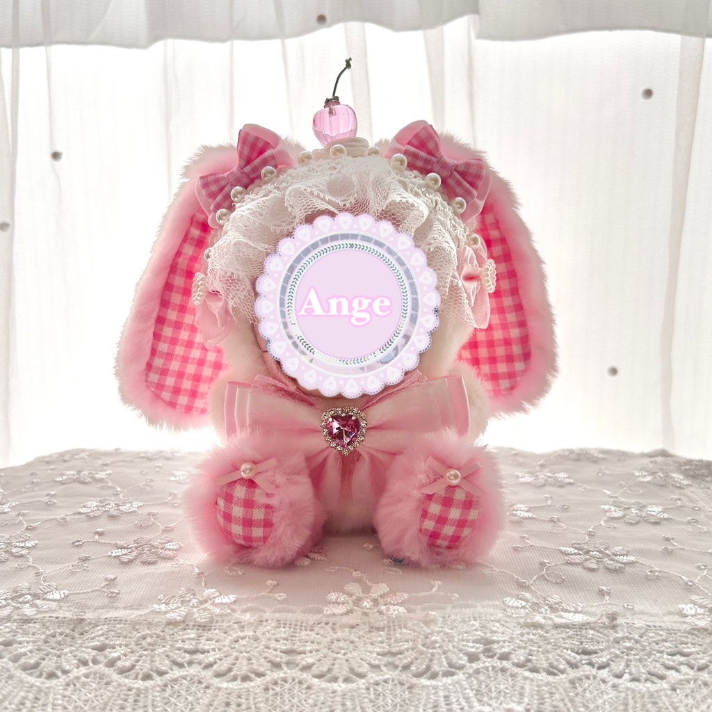 【Lovely Cherry Bunny🍒】ぬい服 着ぐるみ 11cm〜12cm いつぬい ちびぐるみ ポージングぬい