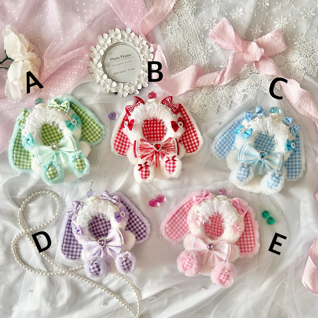 【Lovely Cherry Bunny🍒】ぬい服 着ぐるみ 11cm〜12cm いつぬい ちびぐるみ ポージングぬい