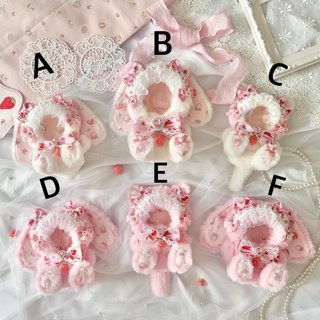ãFluffy Berry Bunny & Catðãã¬ãæãçããã¿ 16cmã11cmã12cmãããããã