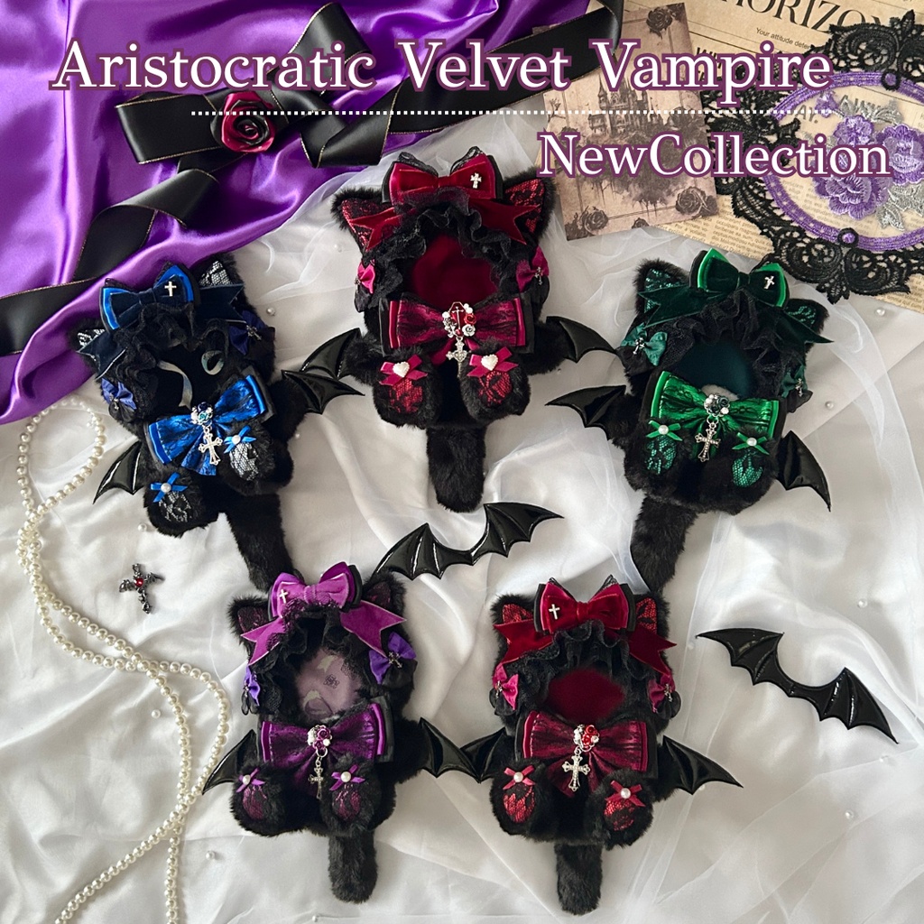 🥀再販🥀【Aristocratic Velvet Vampire🦇】　パーツ変更あり　ぬい服　着ぐるみ　にじまるっとサイズ　　11cm〜12cm　ちびぐるみ　いつぬい