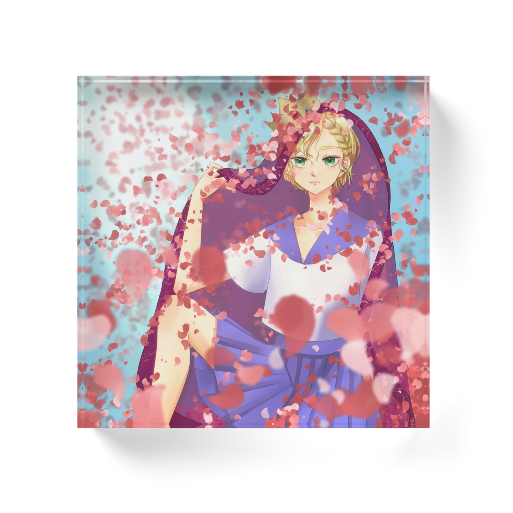 beautiful roseアクリルブロック