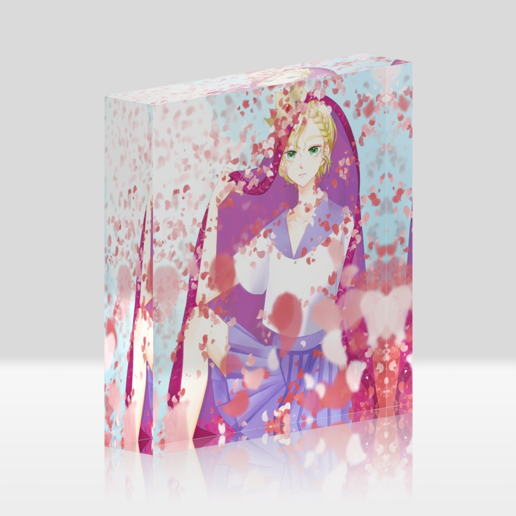 beautiful roseアクリルブロック