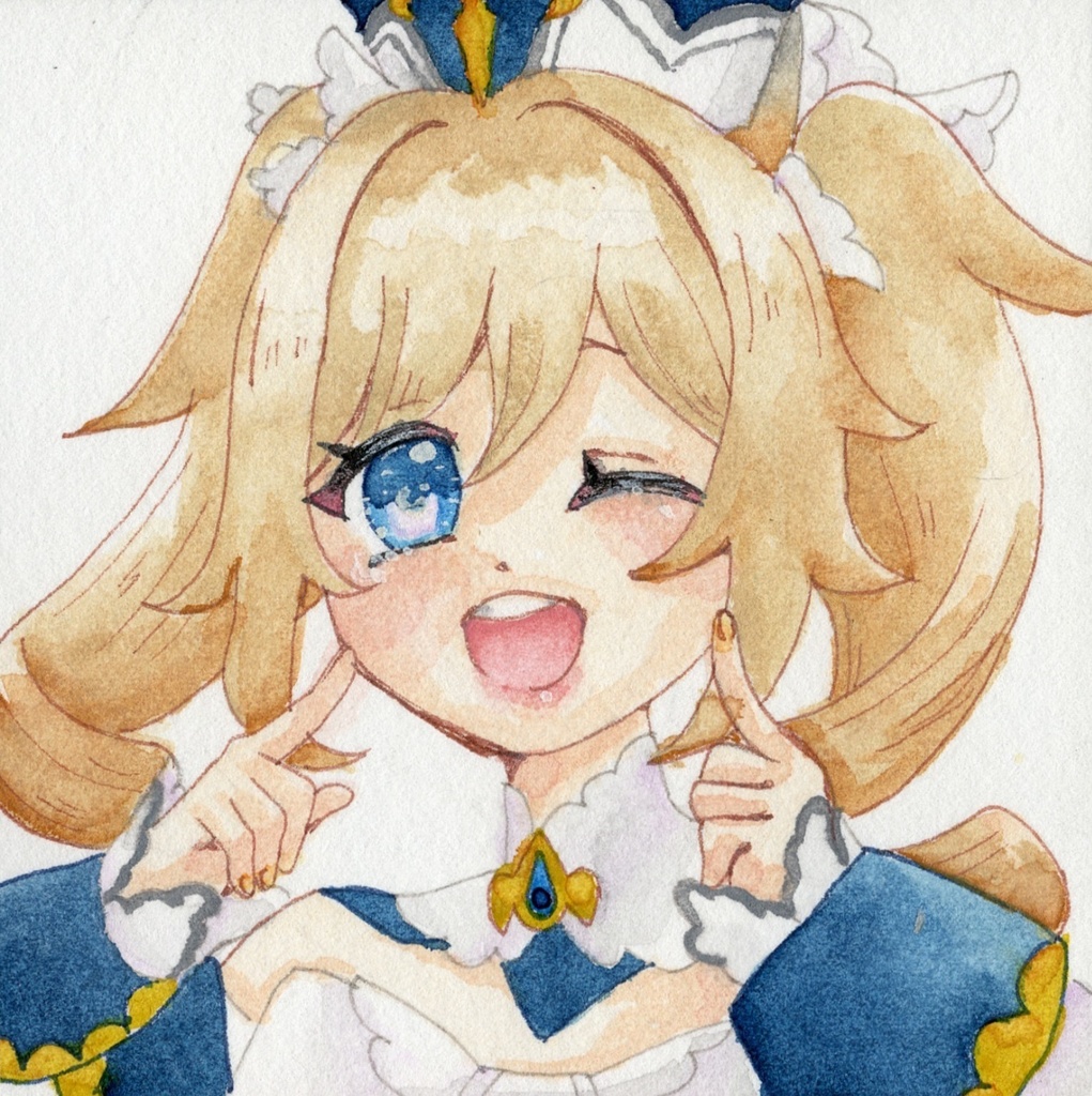 【原神】バーバラ豆色紙