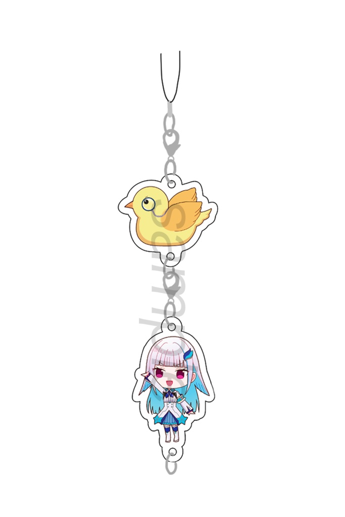 繋がるアクリルチャーム「リゼ様+セバスピヨ」