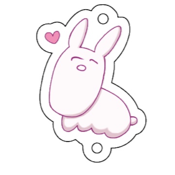 マスコッツアクリルチャーム「うさちゃん先生」