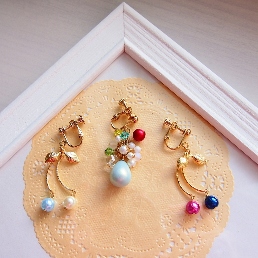 ゲ謎　クリームソーダ　イヤリング