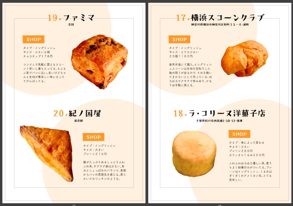 スコーン食べ比べ本1&2まとめ
