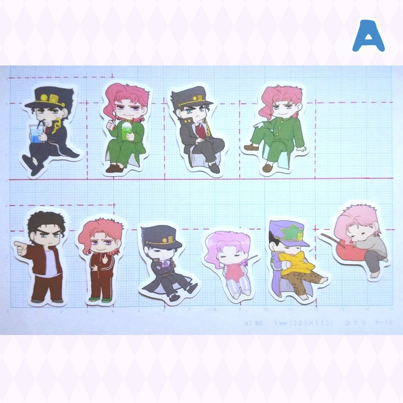 ☆3部☆承太郎+花京院フレークシールセット