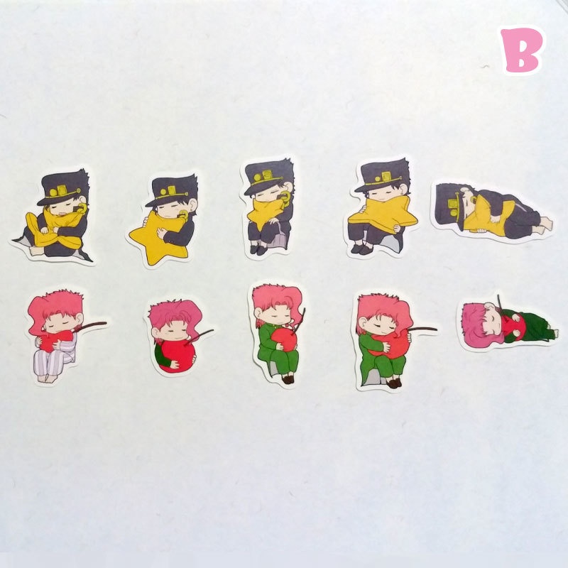 ☆3部☆承太郎+花京院フレークシールセット