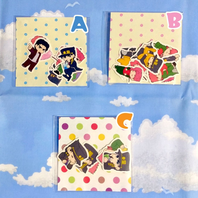 ☆3部☆承太郎＋花京院フレークシールセット