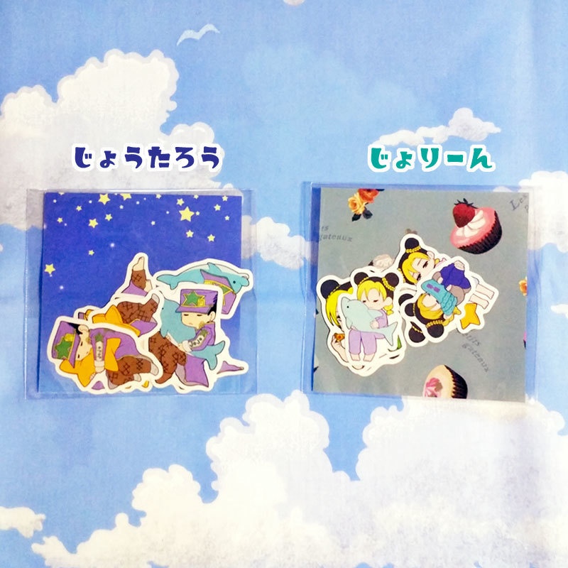 ☆6部☆空条父娘フレークシールセット