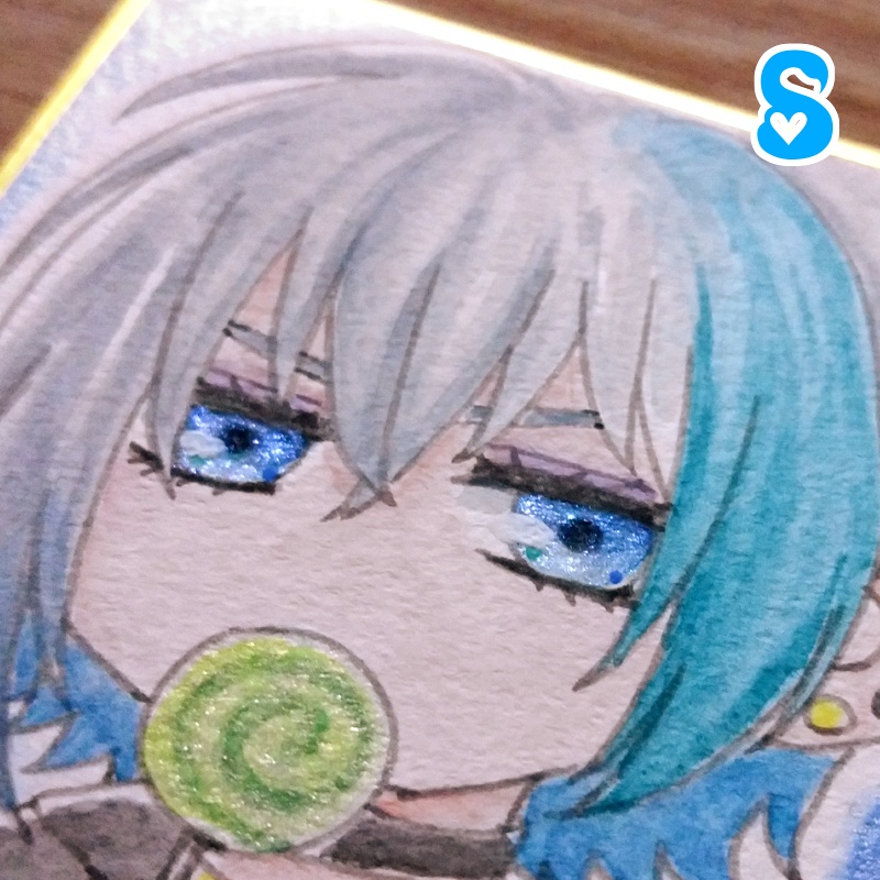 【🍭 7.6×7.6cm 】R・S・ T・U 【 色紙 】