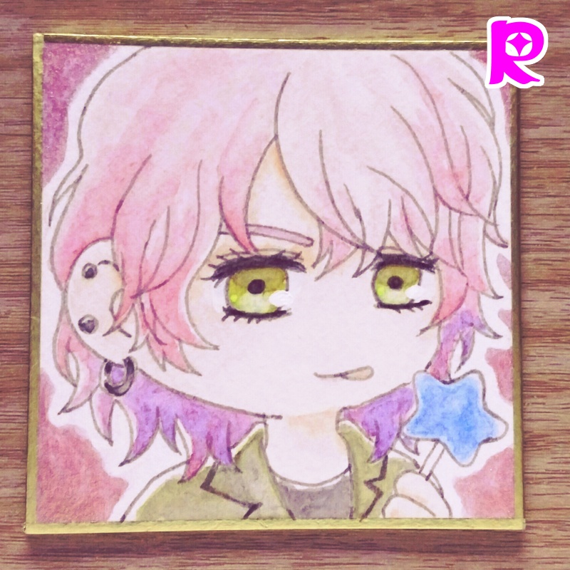 【🍭 7.6×7.6cm 】R・S・ T・U 【 色紙 】