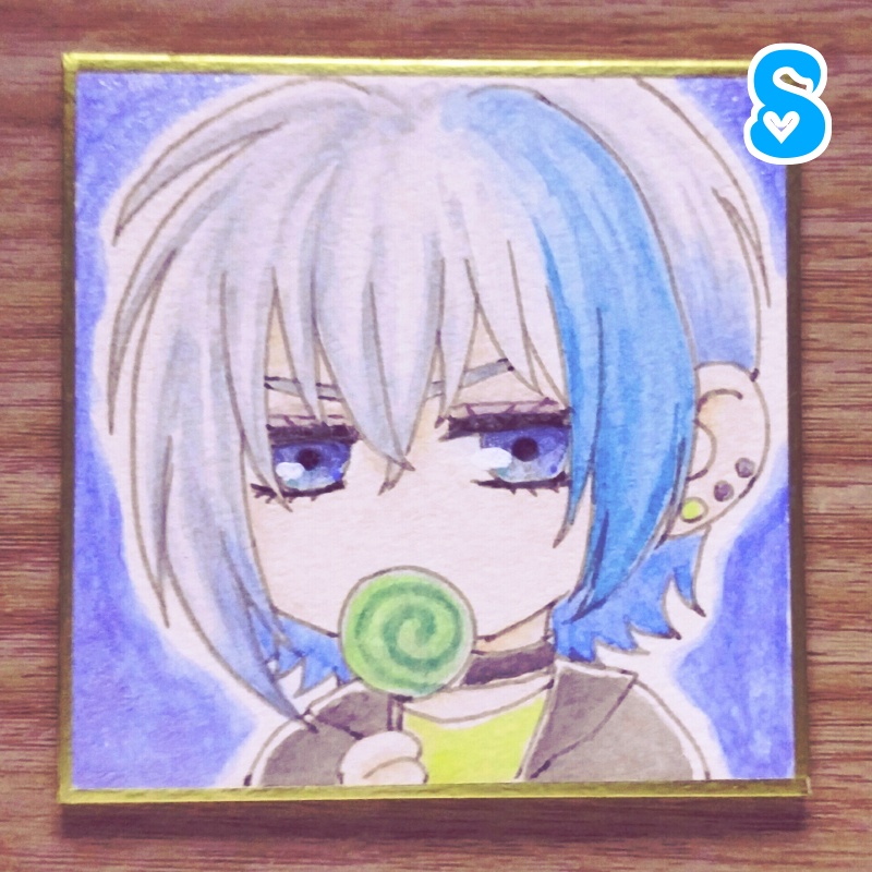 【🍭 7.6×7.6cm 】R・S・ T・U 【 色紙 】