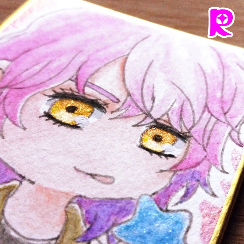 【🍭 7.6×7.6cm 】R・S・ T・U 【 色紙 】