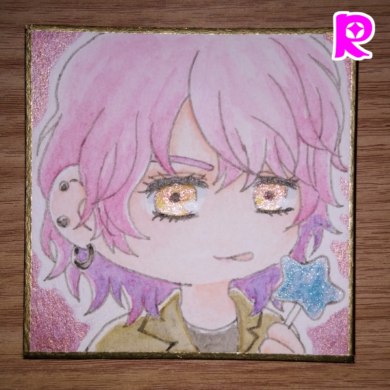 【🍭 7.6×7.6cm 】R・S・ T・U 【 色紙 】