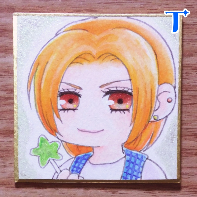 【🍭 7.6×7.6cm 】R・S・ T・U 【 色紙 】