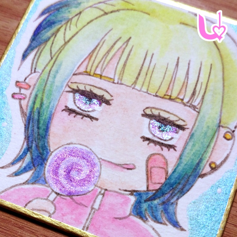 【🍭 7.6×7.6cm 】R・S・ T・U 【 色紙 】