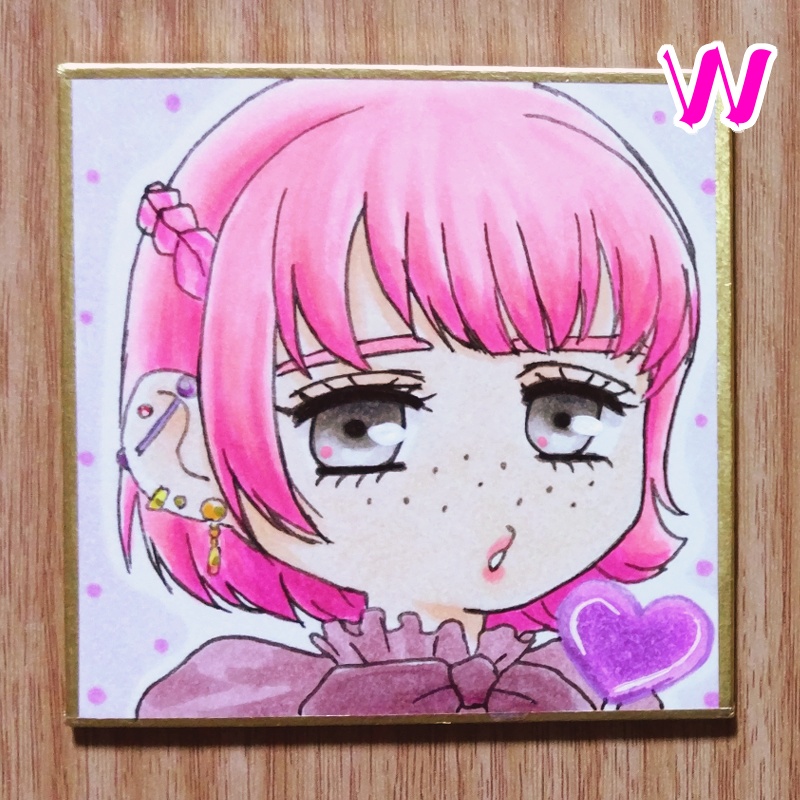 【 🍭7.6×7.6cm 】 V・W・X・Y【 色紙 】