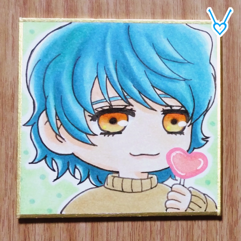 【 🍭7.6×7.6cm 】 V・W・X・Y【 色紙 】