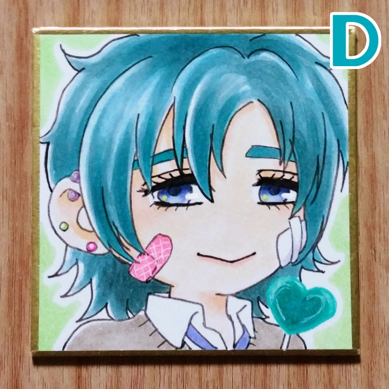 【 🍭7.6×7.6cm 】 Z・D②・E② 【 色紙 】