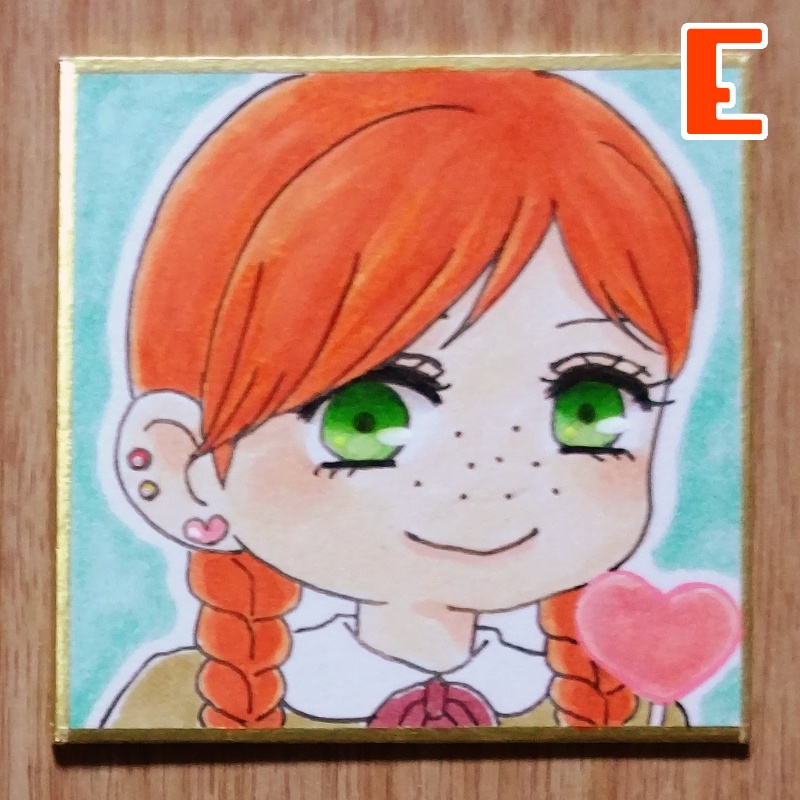 【 🍭7.6×7.6cm 】 Z・D②・E② 【 色紙 】