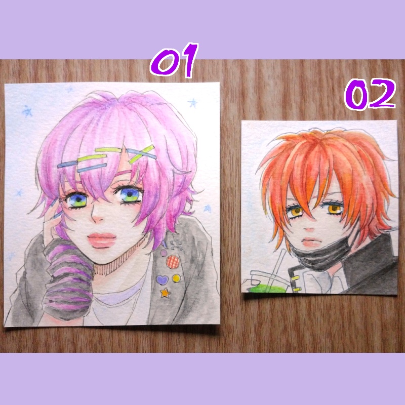 【 🍭水彩 】 01・02 【 原画 】