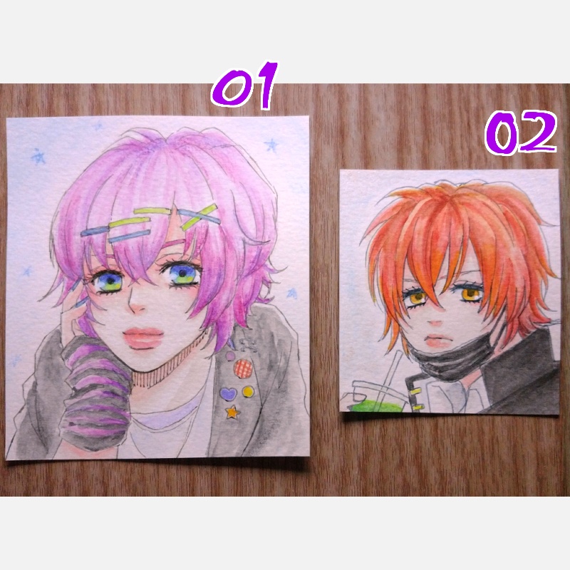 【 🍭水彩 】 01・02 【 原画 】
