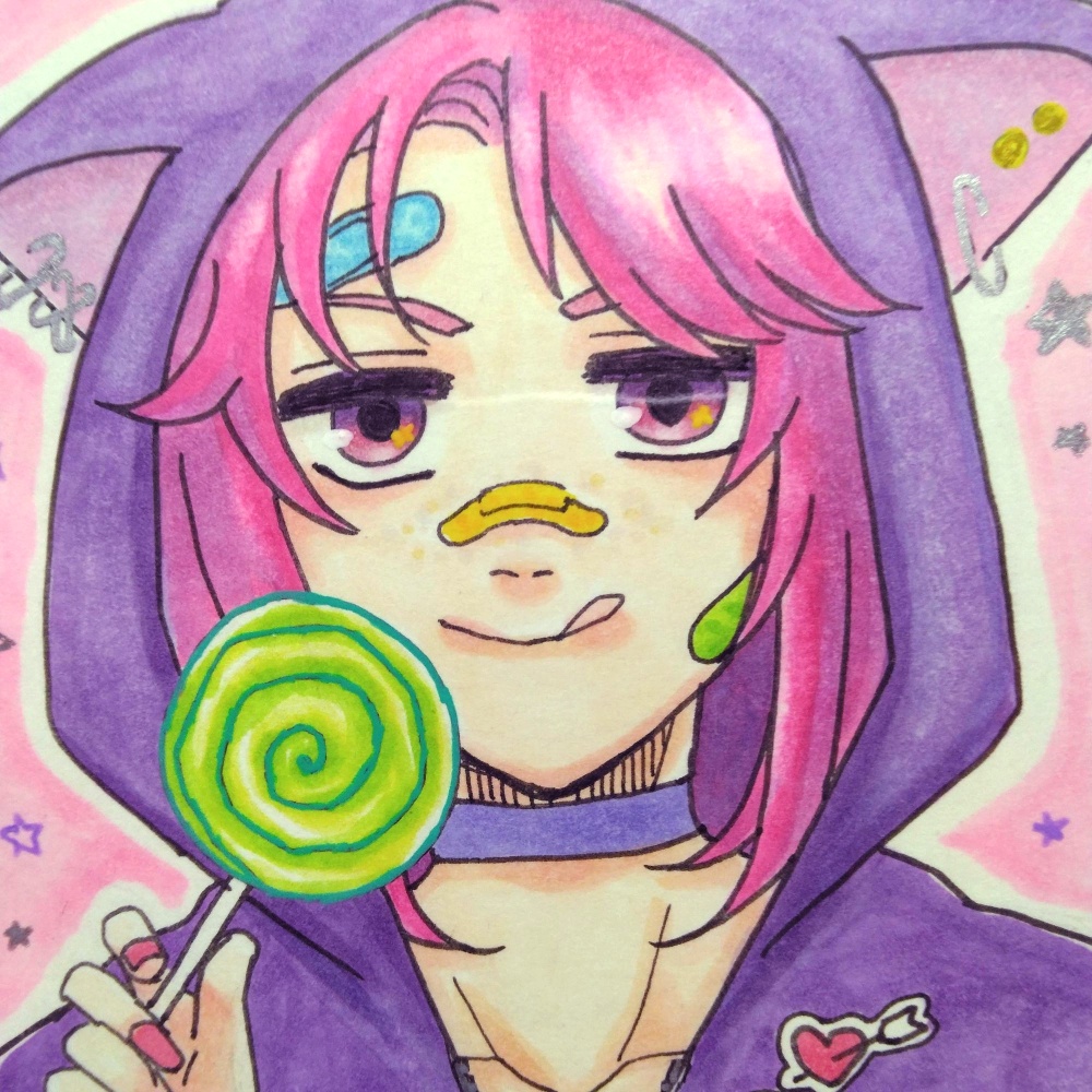 【🍭 ポストカード 】 L・M・N・P 【 原画 】