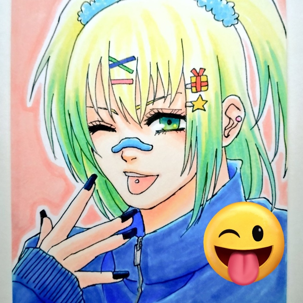 【🍭 ポストカード 】 L・M・N・P 【 原画 】