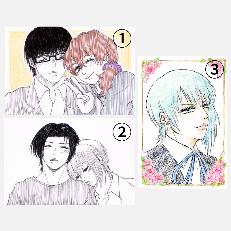 【🍭 ポストカード 】 ① ② ③【 原画 】