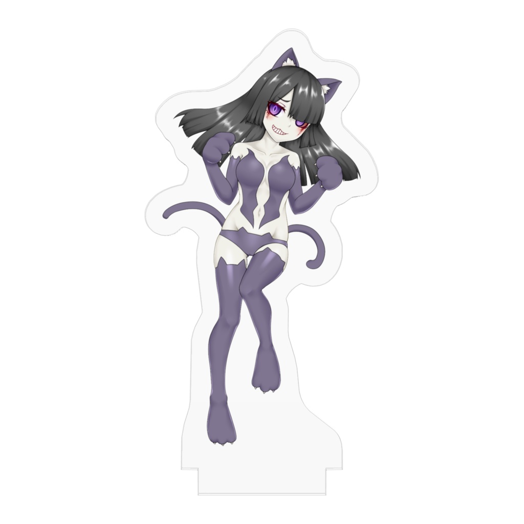 化け猫サンマちゃんのアクリルフィギュア