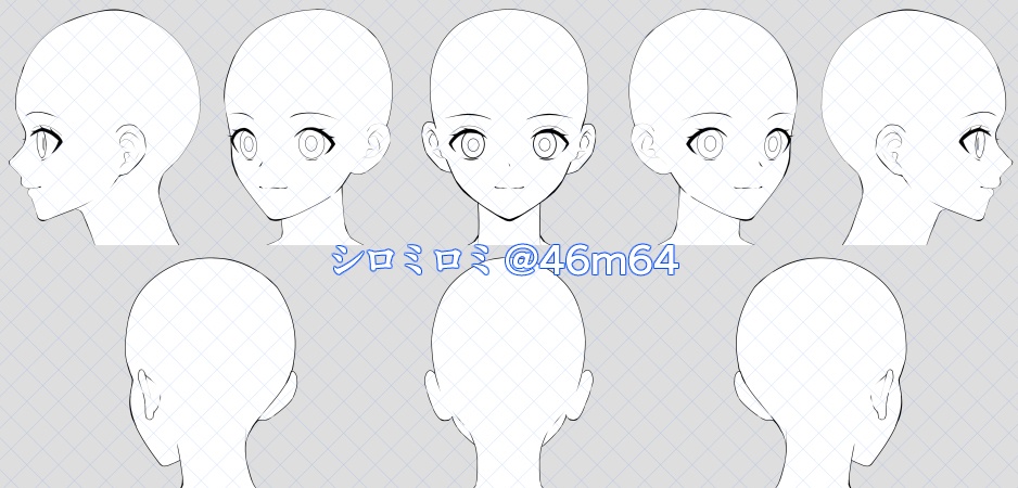 トレスOK!8方向美少女アタリ素体