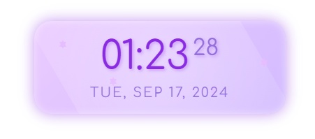 【無料】配信者・Vtuber向け OBS用動く!かわいいデジタル時計!!