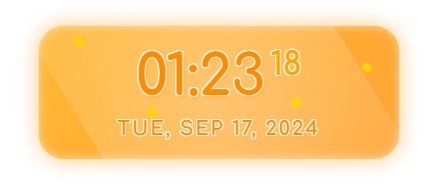 【無料】配信者・Vtuber向け OBS用動く!かわいいデジタル時計!!