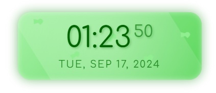 【無料】配信者・Vtuber向け OBS用動く!かわいいデジタル時計!!