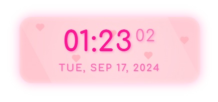 【無料】配信者・Vtuber向け OBS用動く!かわいいデジタル時計!!