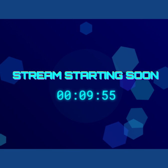 【無料】サイバーな配信待機画面!!!