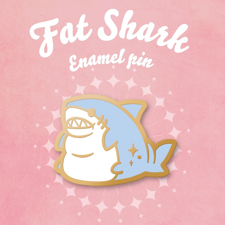 デブサメピンバッジ