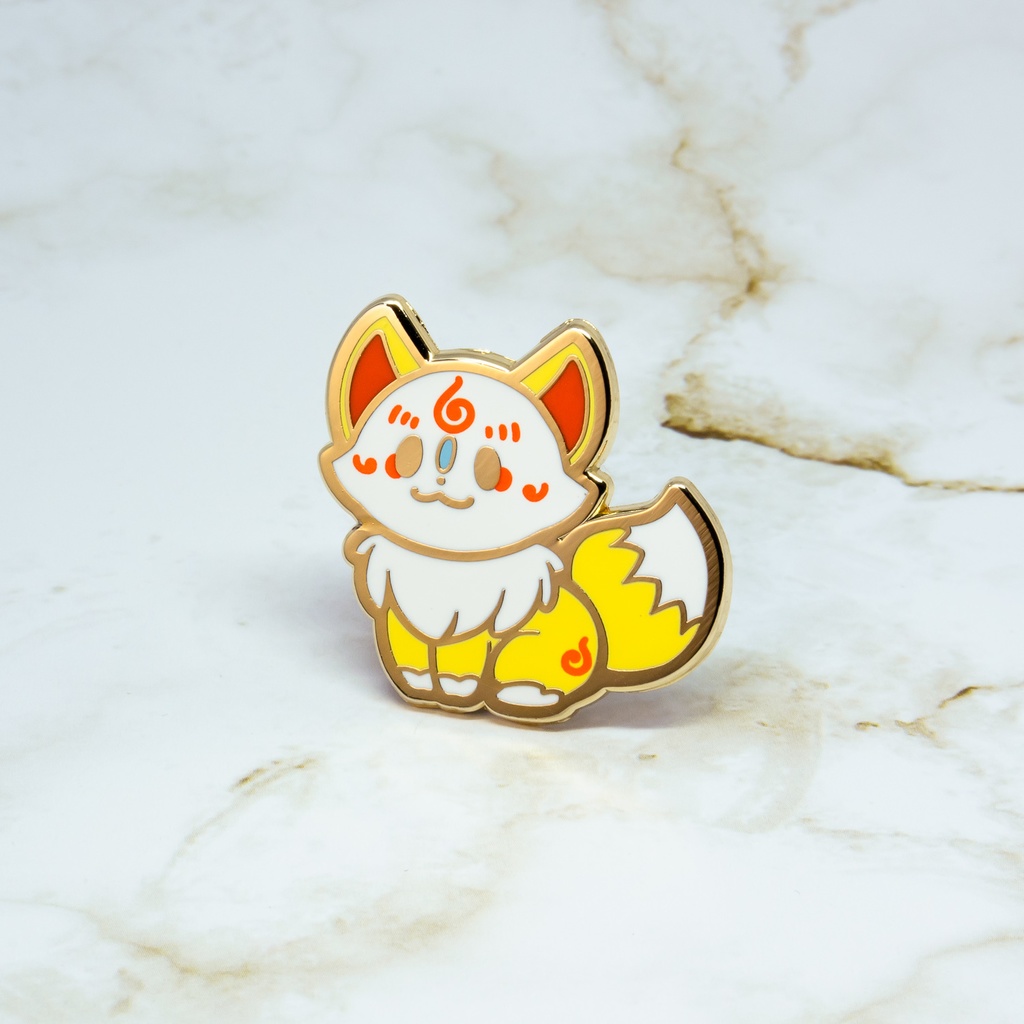 こんのすけ&くろのすけ ピンバッジ