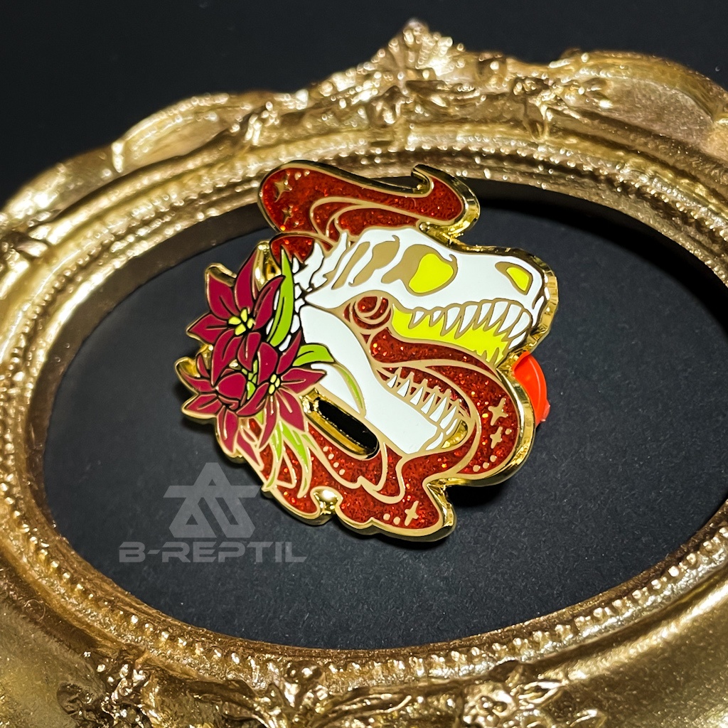 頭骨エナメルピンズ